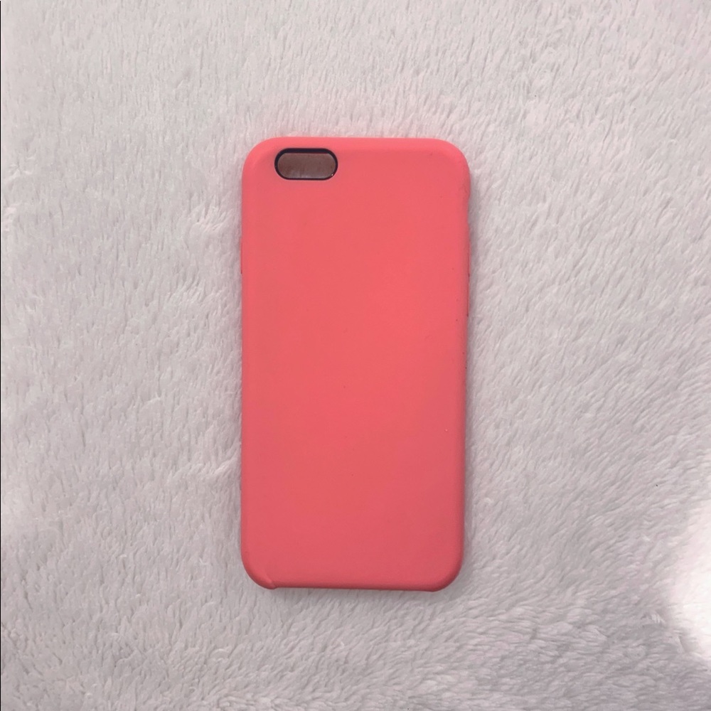 iPhone 6s Silicone Coral Case NWOT!